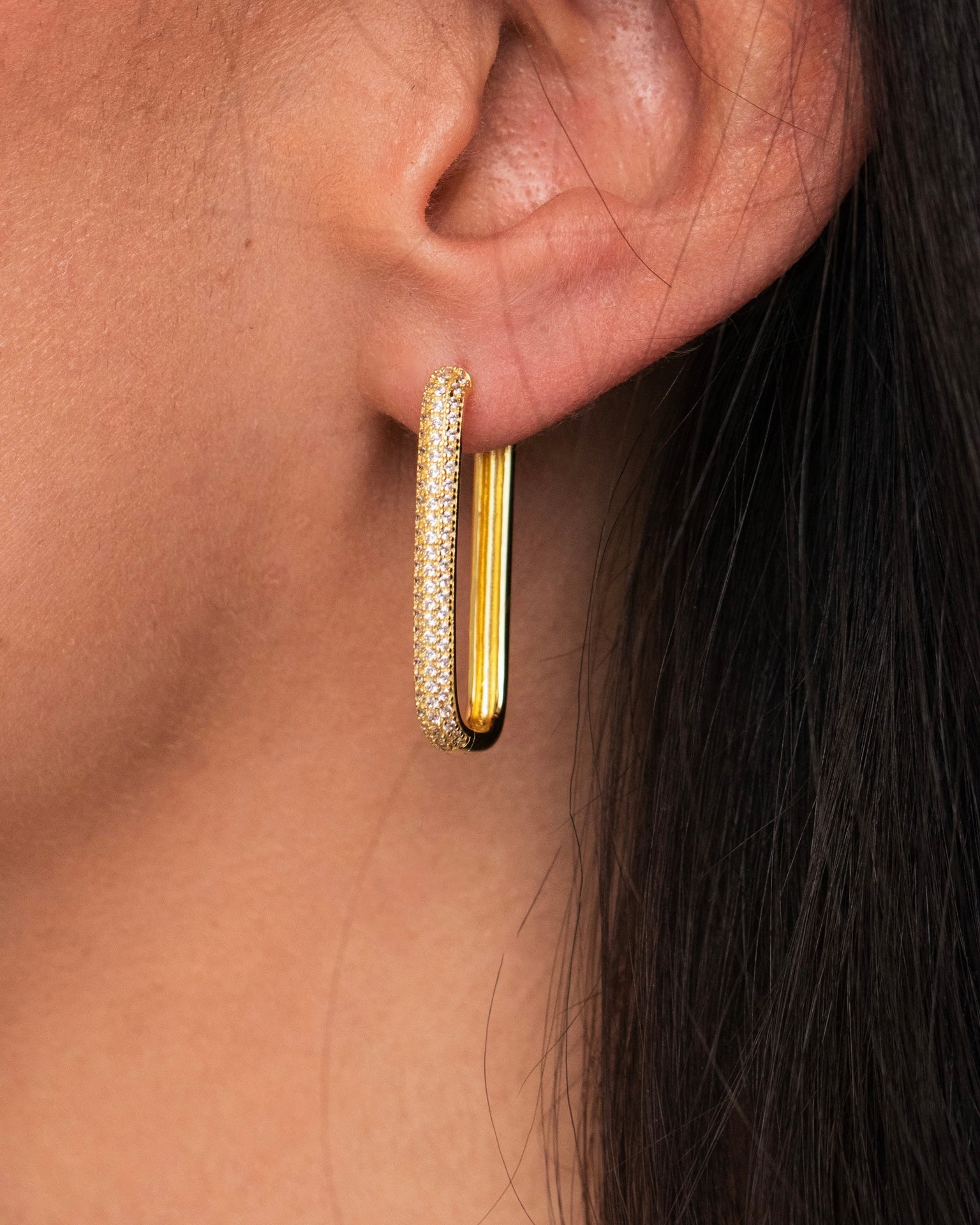 Diamond Edge Hoops