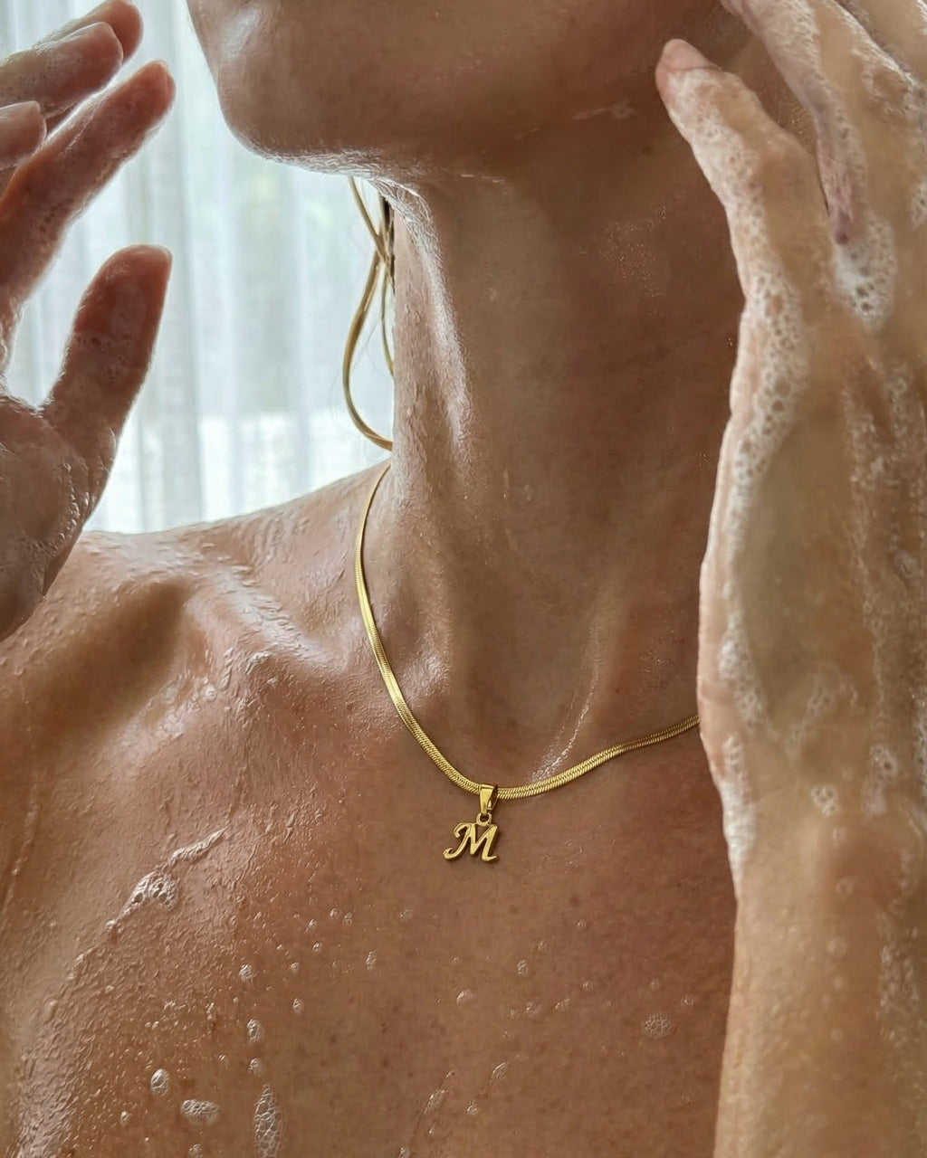 Bone Letter Necklace