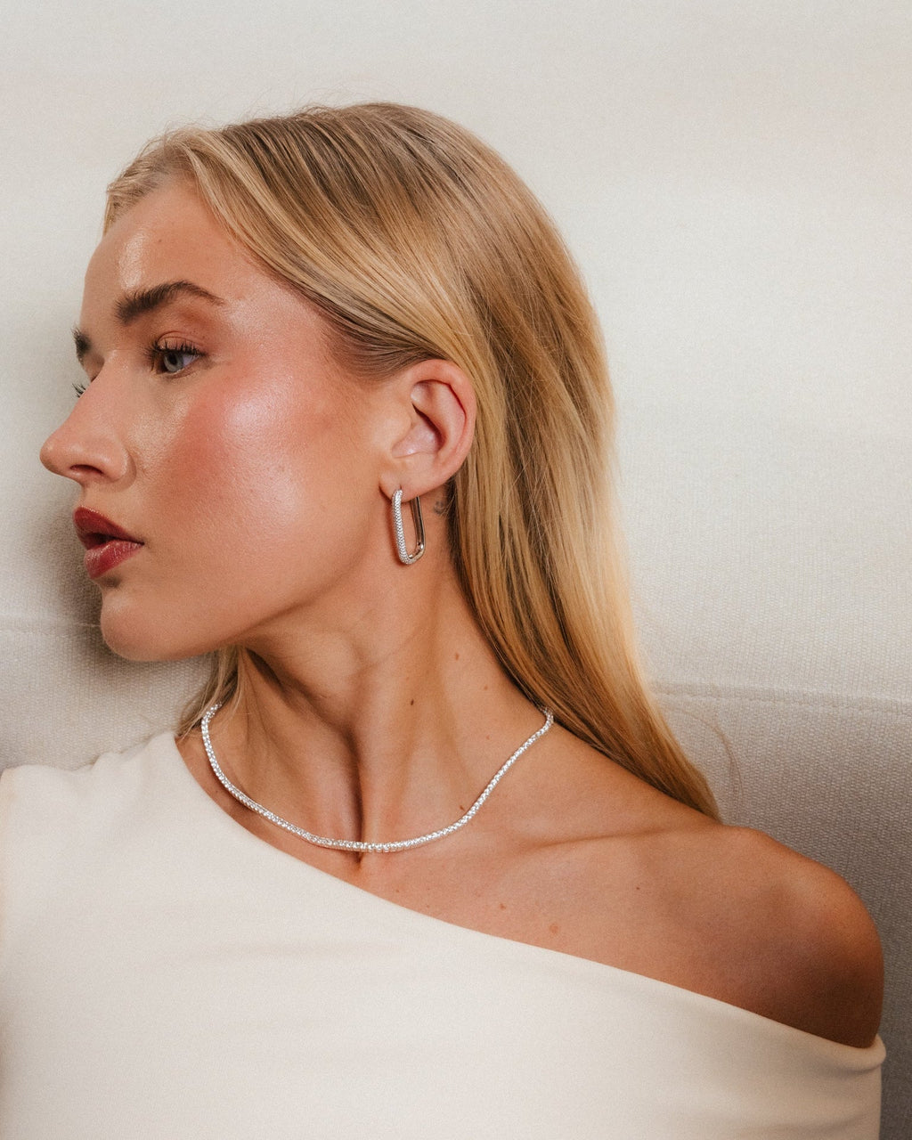 Diamond Edge Hoops