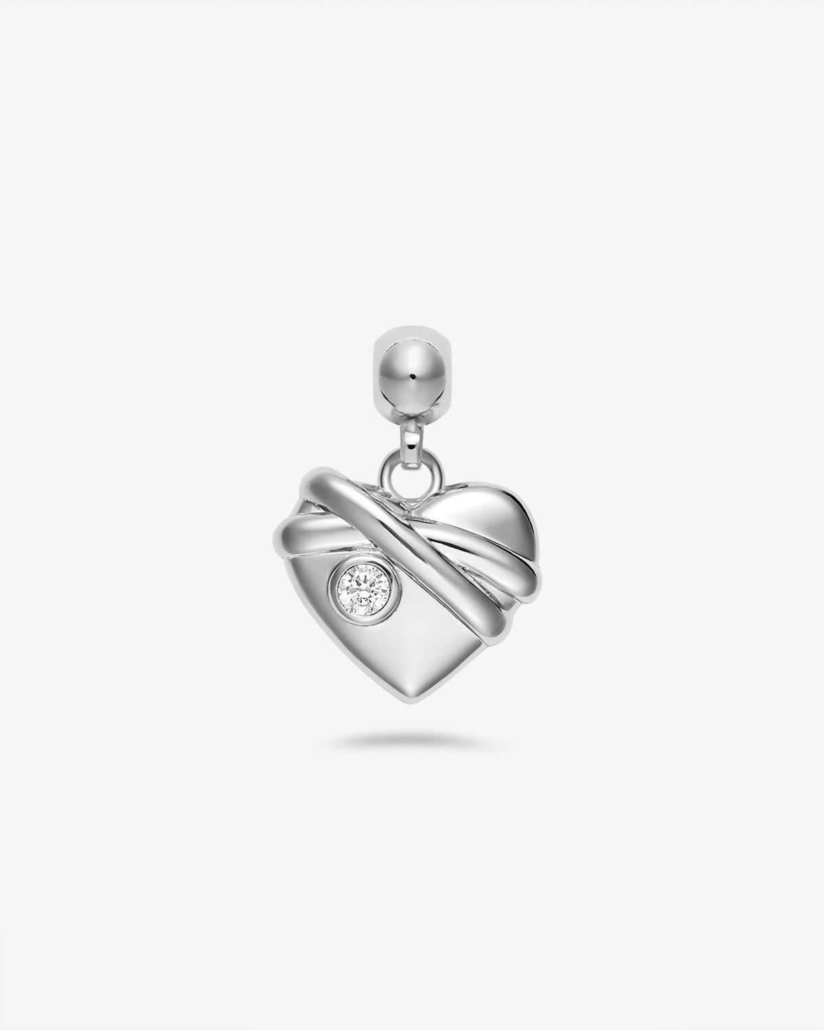Healing Heart Charm hjerteanheng i sølv