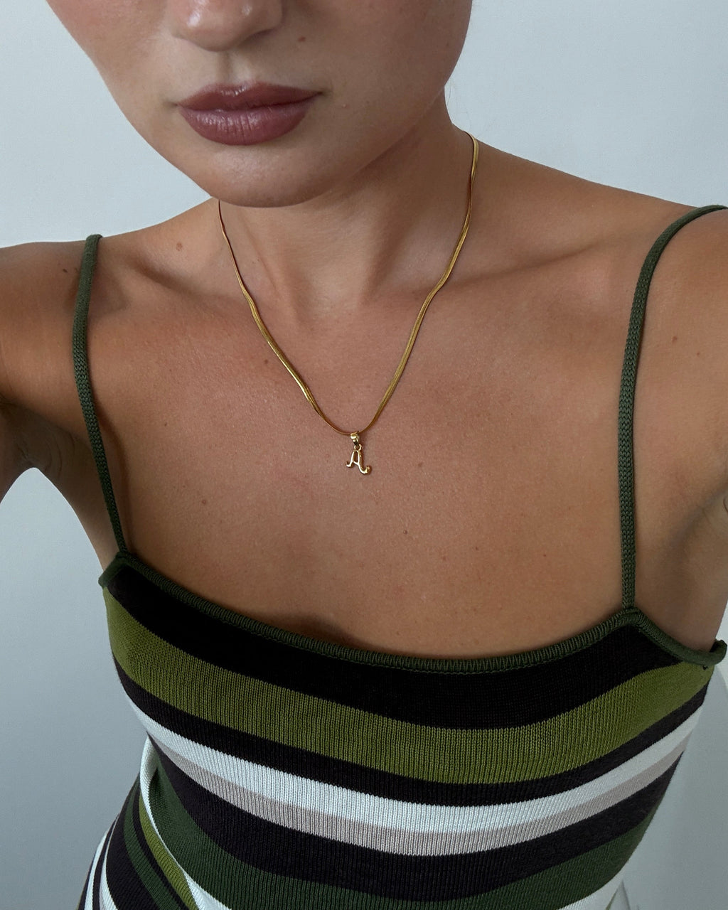 Bone Letter Necklace