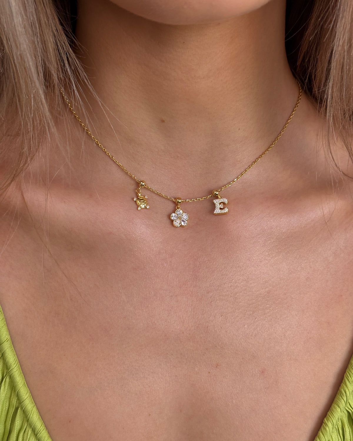 Diamond Flower Charm blomsteranheng