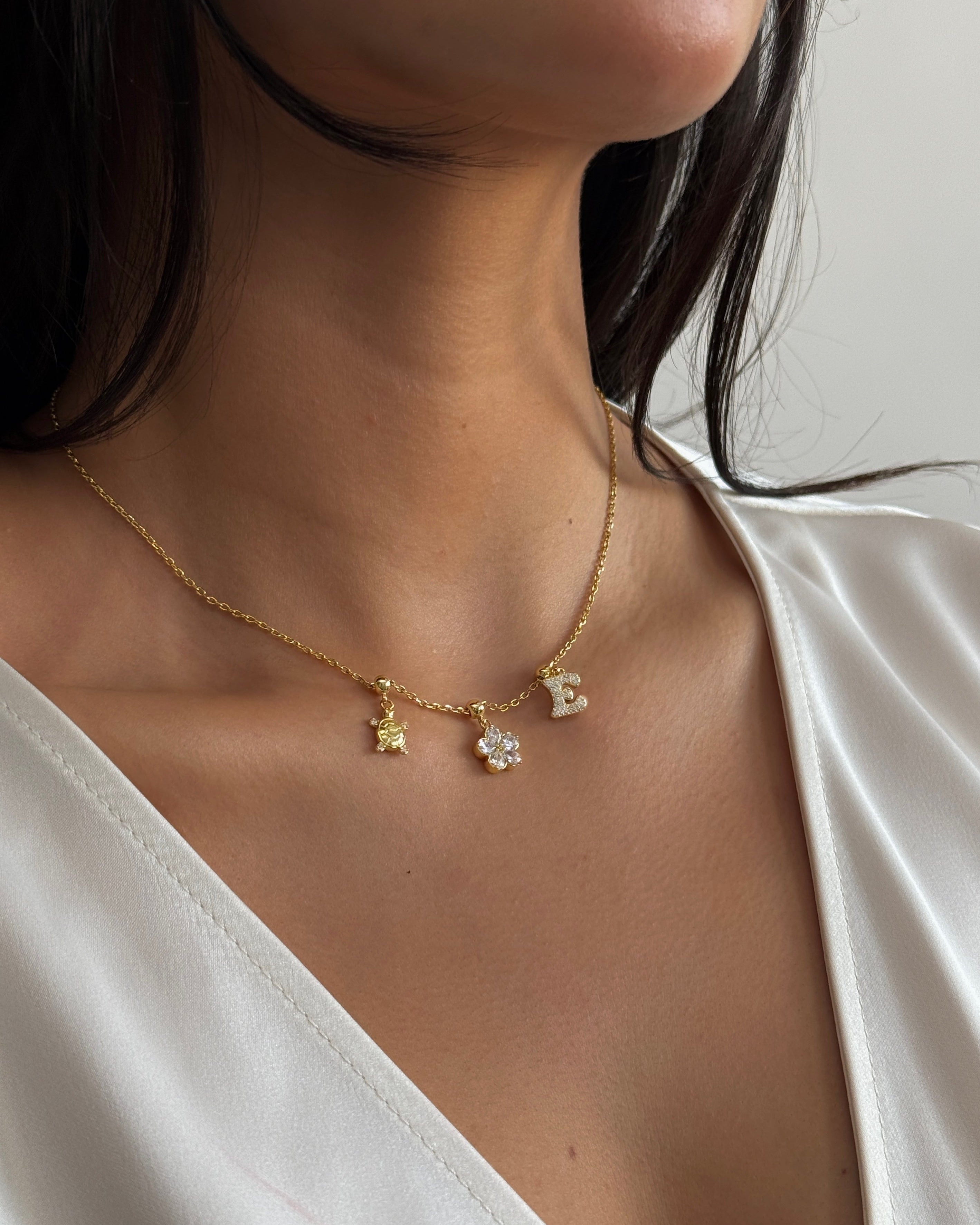Diamond Flower Charm