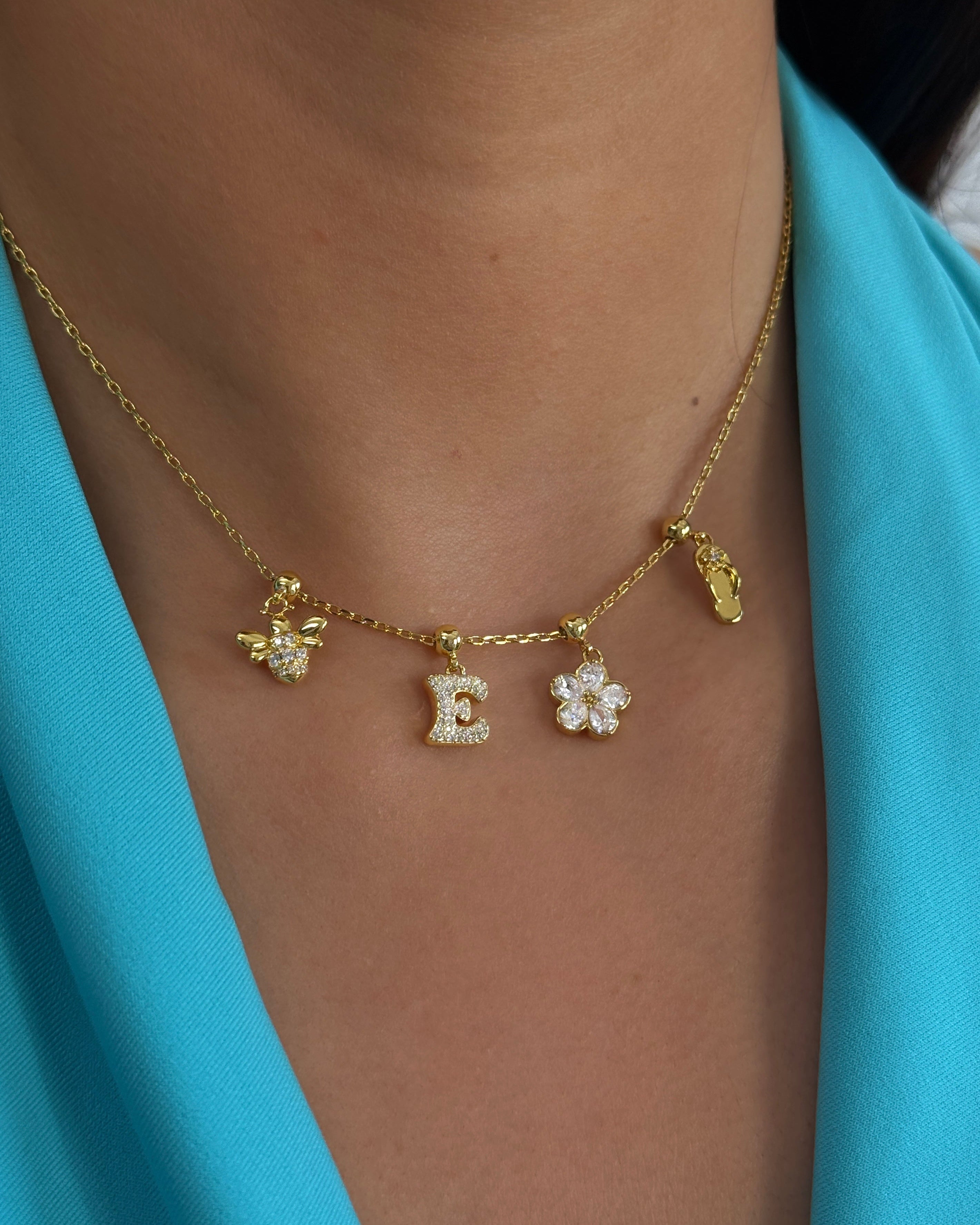Diamond Flower Charm