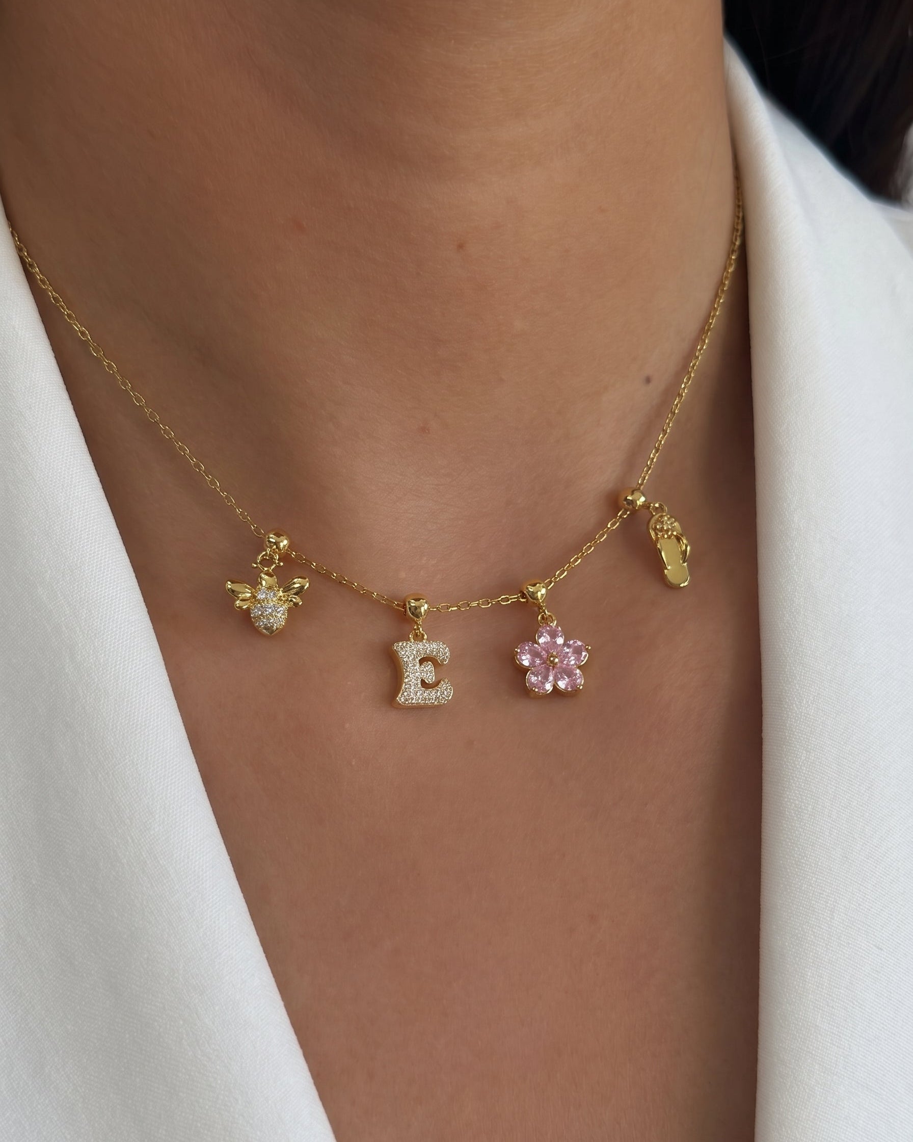 Pink Flower Charm