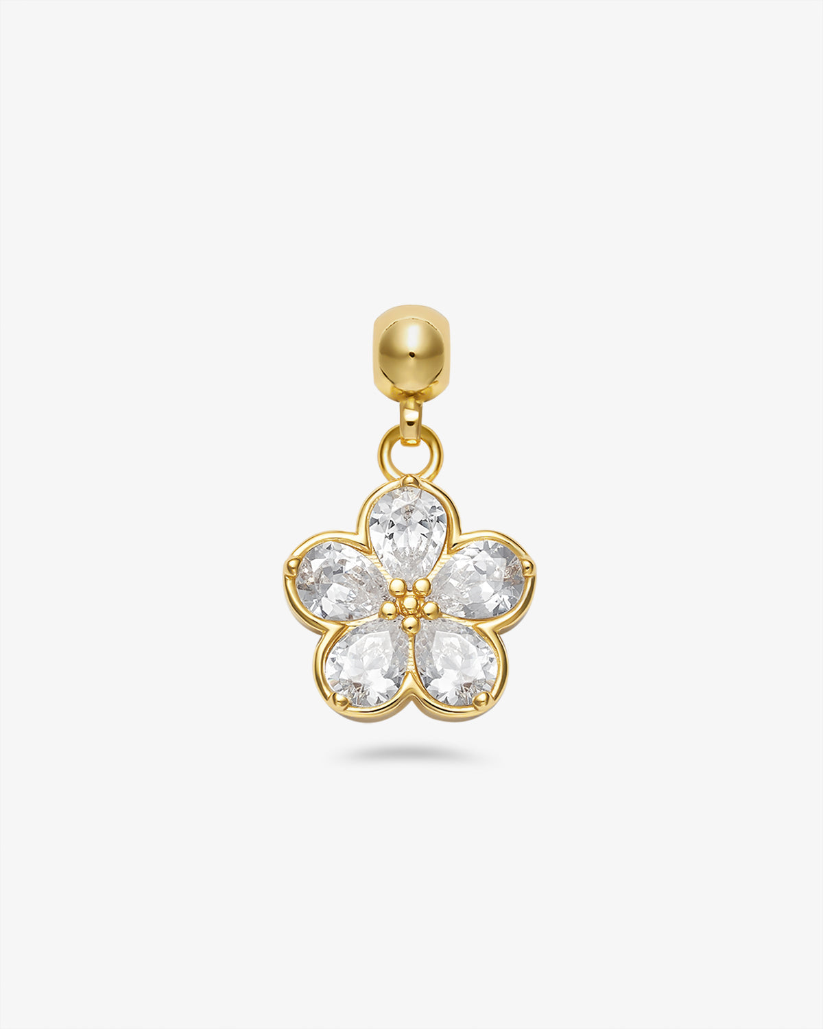 Diamond Flower Charm