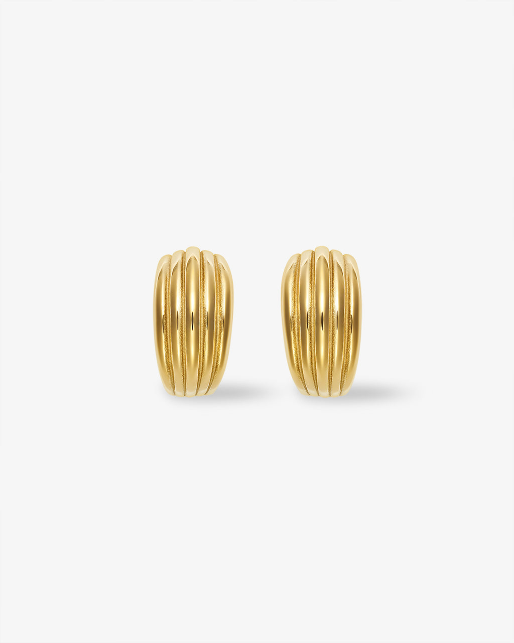 Ribbed Earrings