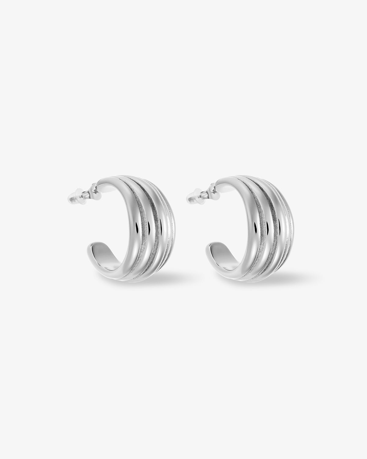 Ribbed Earrings