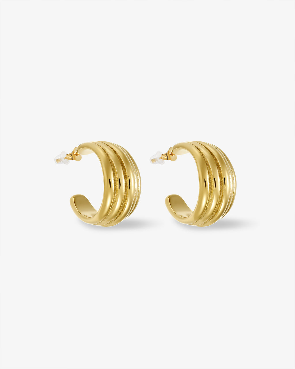 Ribbed Earrings
