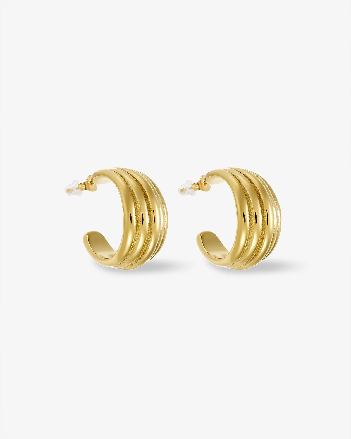 Ribbed Earrings