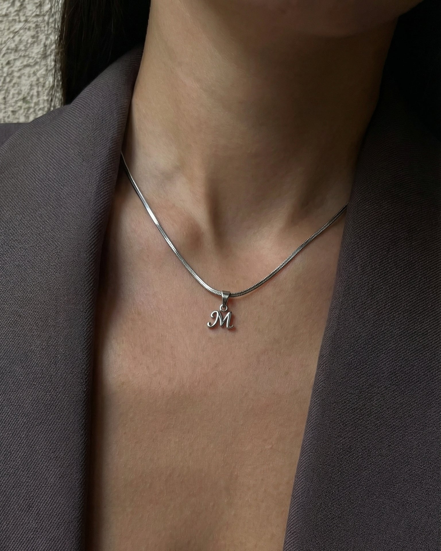 Bone Letter Necklace