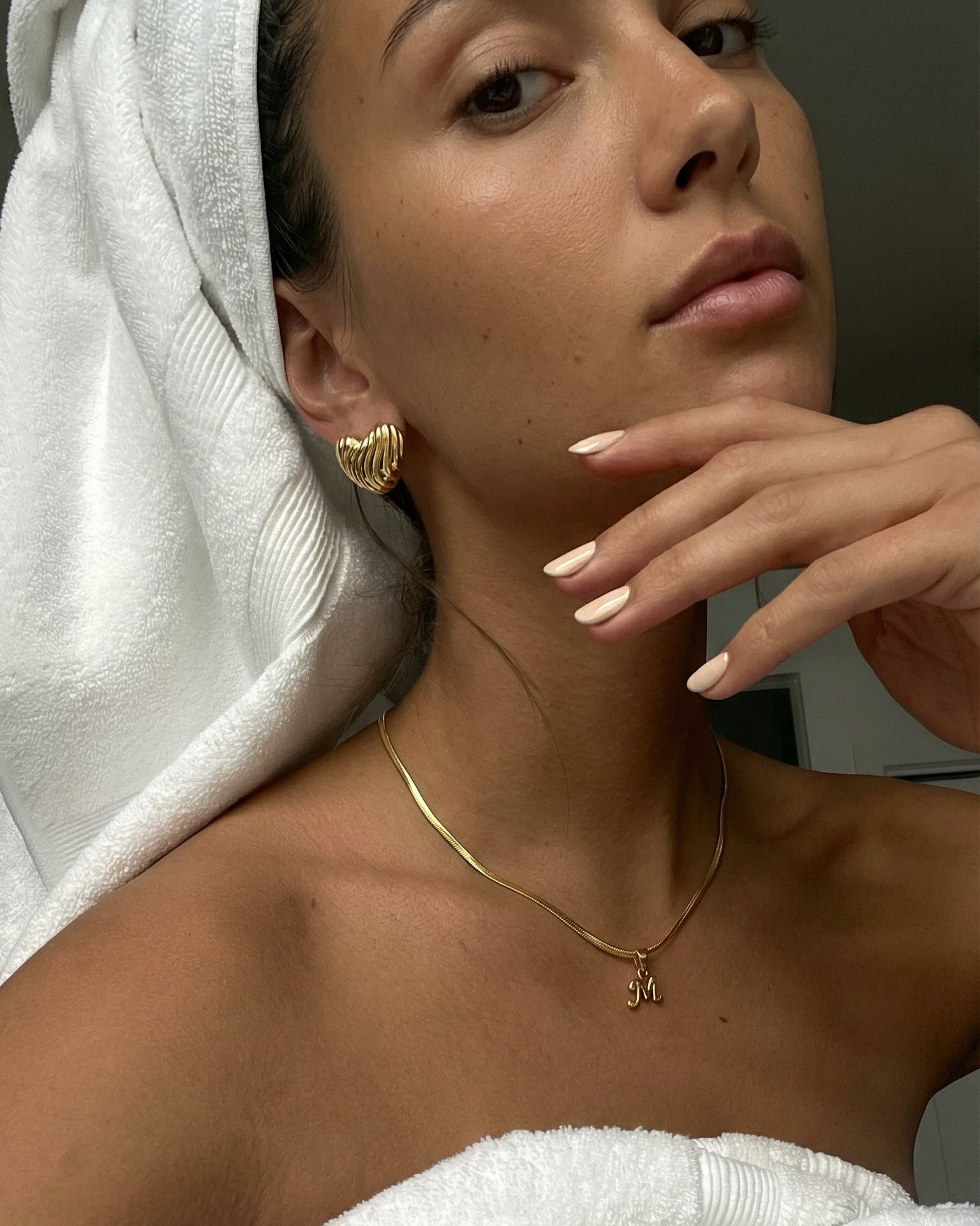 Wavy Heart Earrings