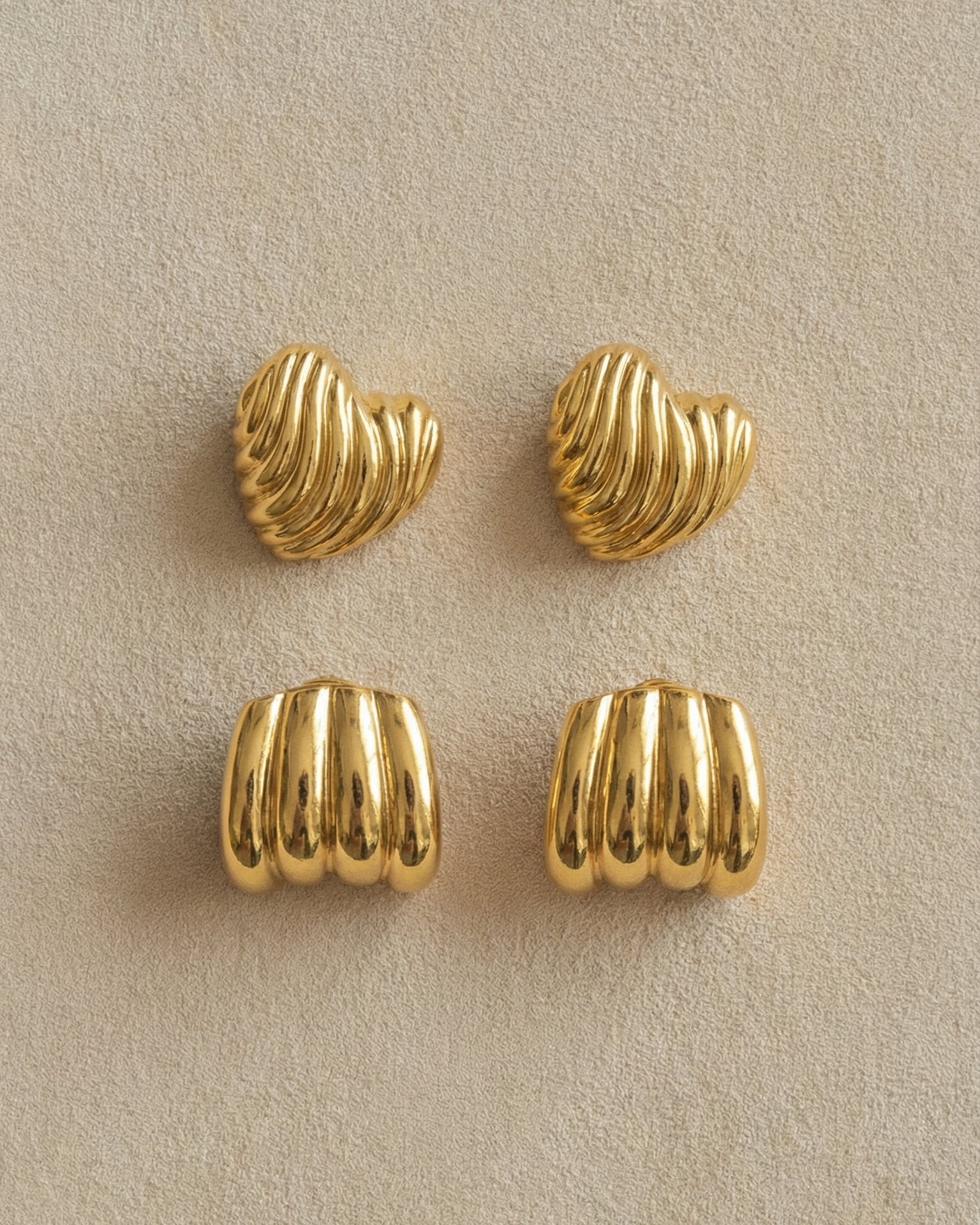 Wavy Heart Earrings