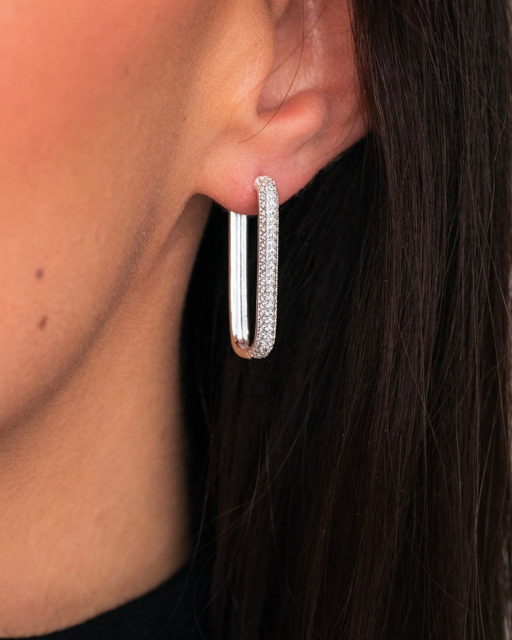 Diamond Edge Hoops