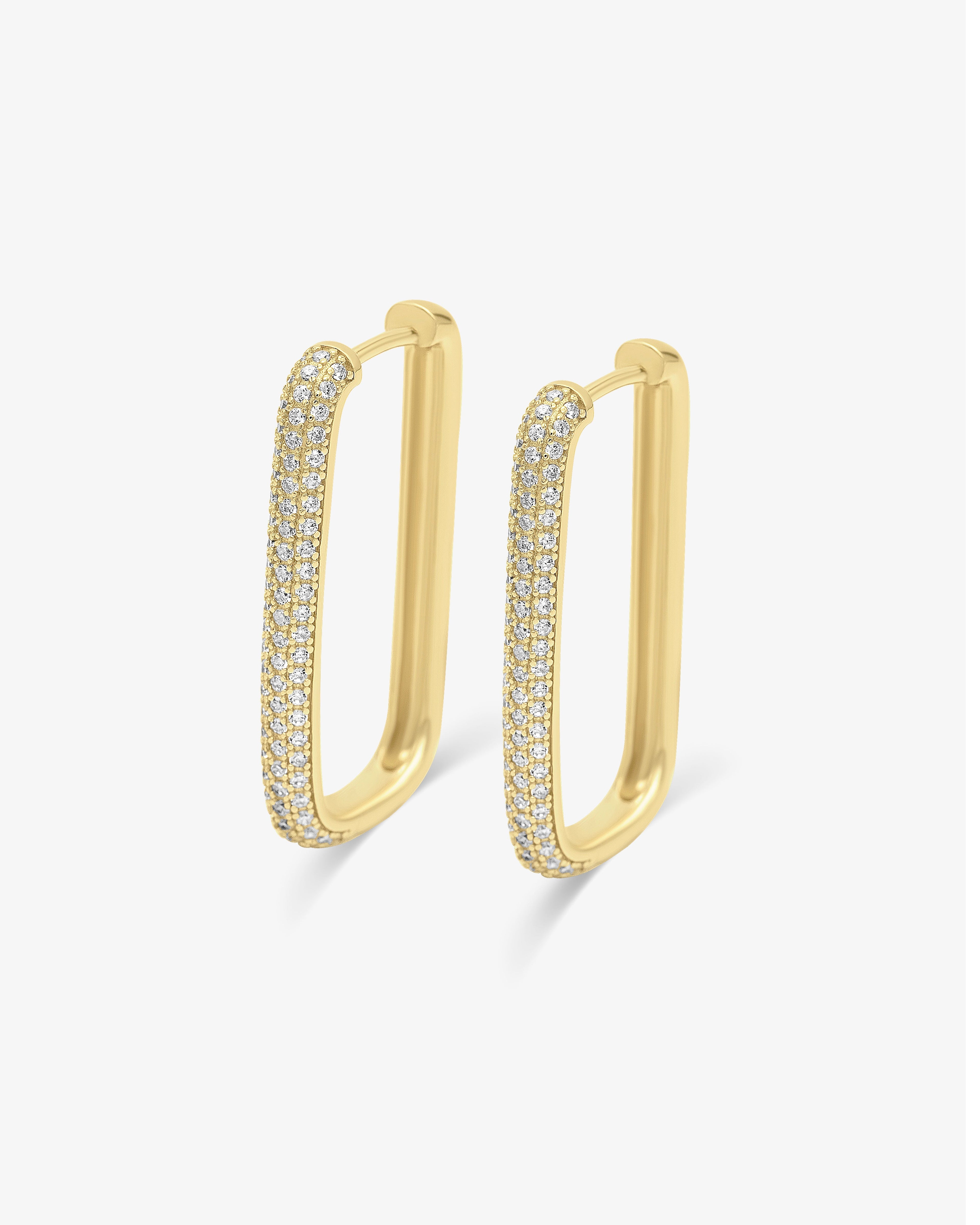 Diamond Edge Hoops