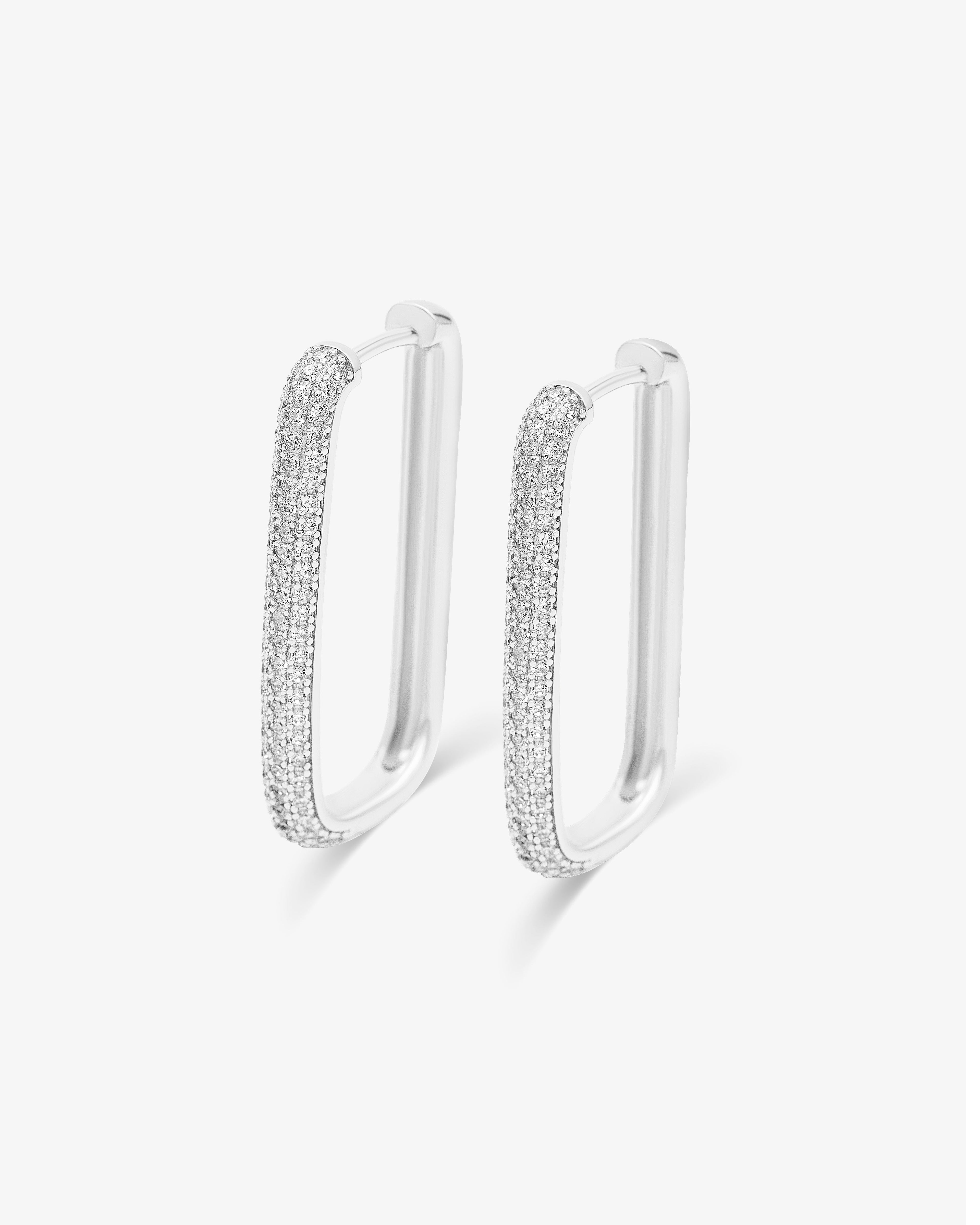 Diamond Edge Hoops