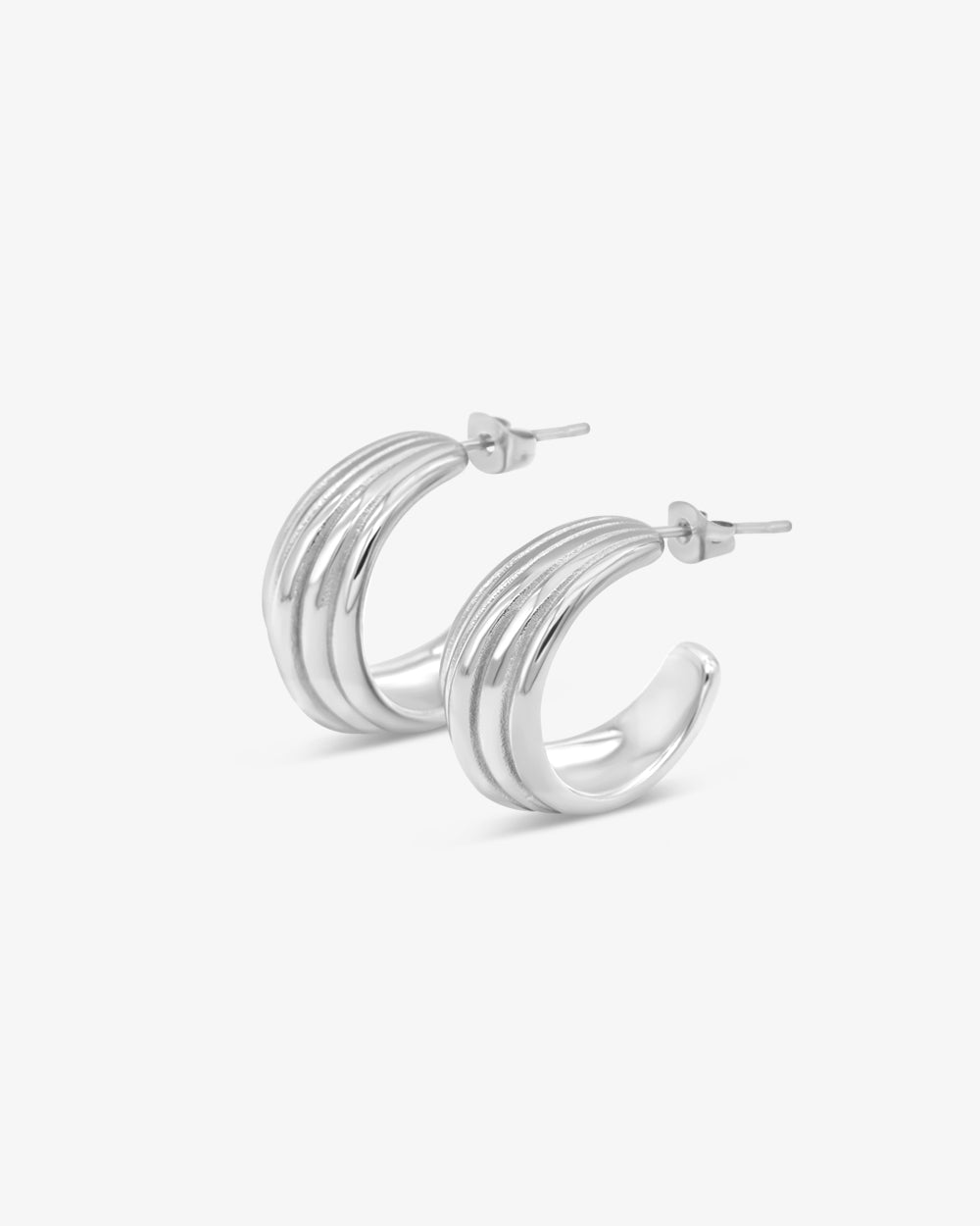 Ribbed Earrings