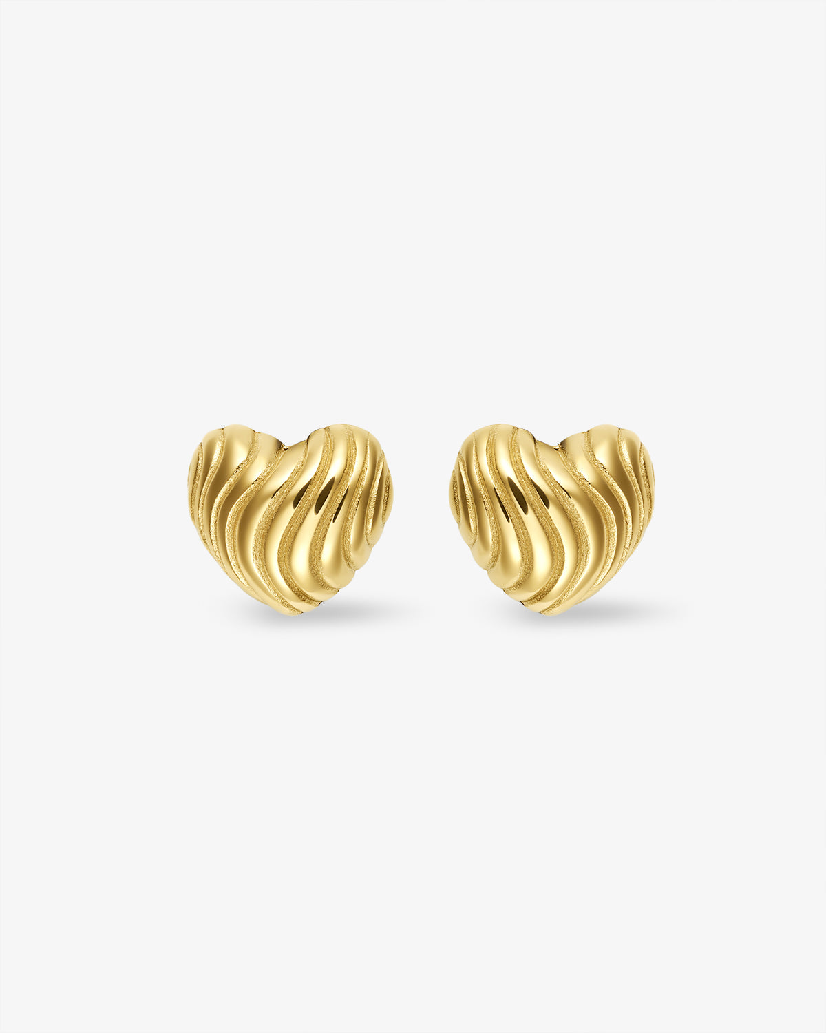 Wavy Heart Earrings
