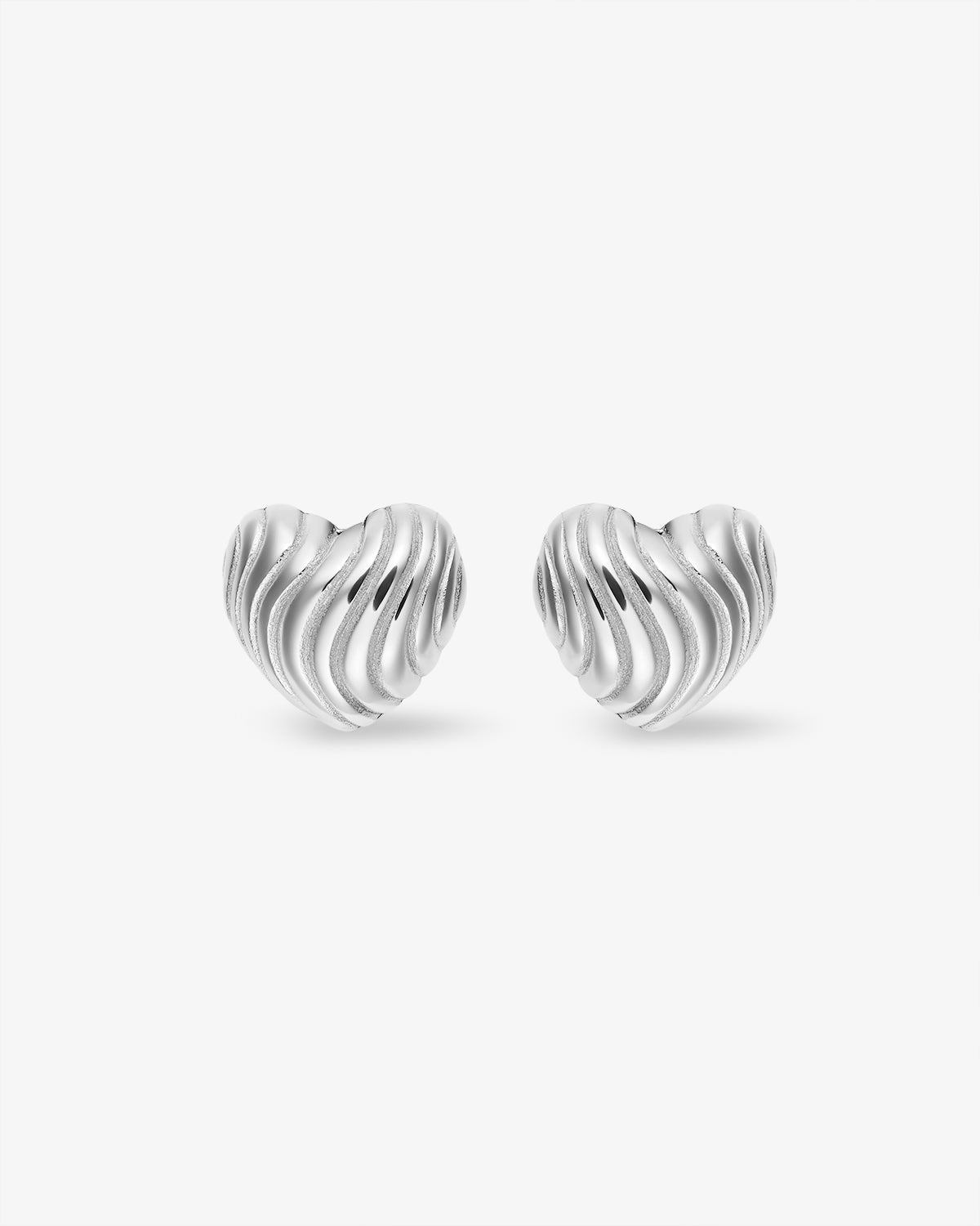 Wavy Heart Earrings