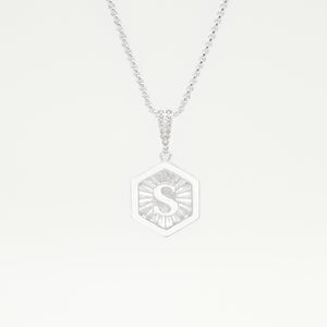 Letter Necklace Silver
